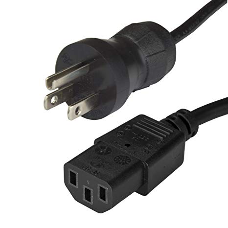 StarTech.com Hospital Grade Power Cord - 6 ft / 2m - NEMA 5 15P to C13 - Power Supply Cord - Monitor Power Cable