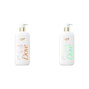 Dove Exfoliating Body Wash Glow Recharge Energizes & illuminates skin 3% brightening serum Vitamin C Body Wash Acne Clear Clears & prevents acne 1% salicylic acid acne treatment 18.5 oz Each