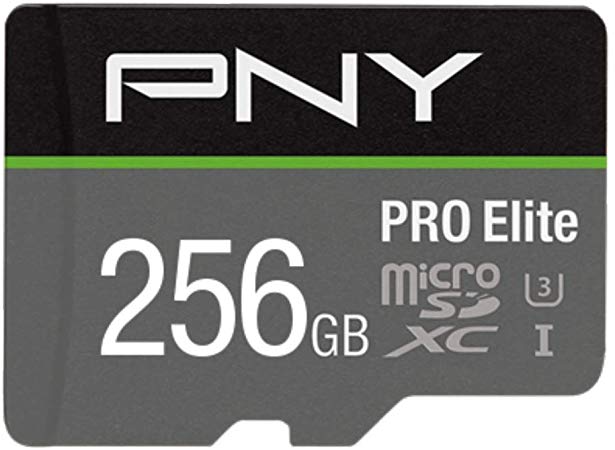 PNY Pro Elite microSDXC card 256GB Class 10 UHS-I U3 100MB/s A1 V30