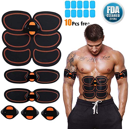 Abs Stimulator, Muscle Toner - Abs Stimulating Belt- Abdominal Toner- Training Device for Muscles- Wireless Portable to-Go Gym Device- Muscle Sculpting at Home- Fitness Equipment for at-Home Workouts
