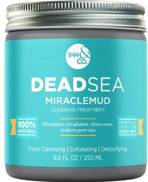 [HIGHEST QUALITY] Dead Sea MIRACLEMUD Clearing Treatment 8.8 FL OZ - Blackhead Mask, Dead Sea Mask, Facial Treatment, Minimize Pores, Reduce Wrinkles, Improves Complexion, Pull Toxins, Acne