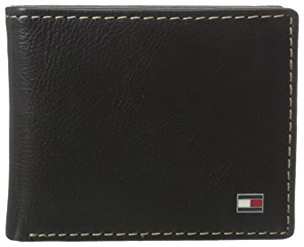 Tommy Hilfiger Men's Leather Logan Double Billfold Wallet