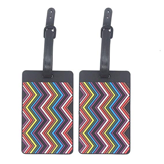 Colorful PVC Luggage Tags Labels ID Identifier Tag Travel Baggage Suitcase Label