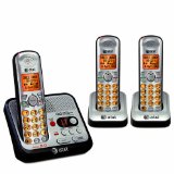 ATampT EL52300 DECT 60 Cordless Phone with Answering System and Caller IDCall Waiting 3 Handsets SilverBlack