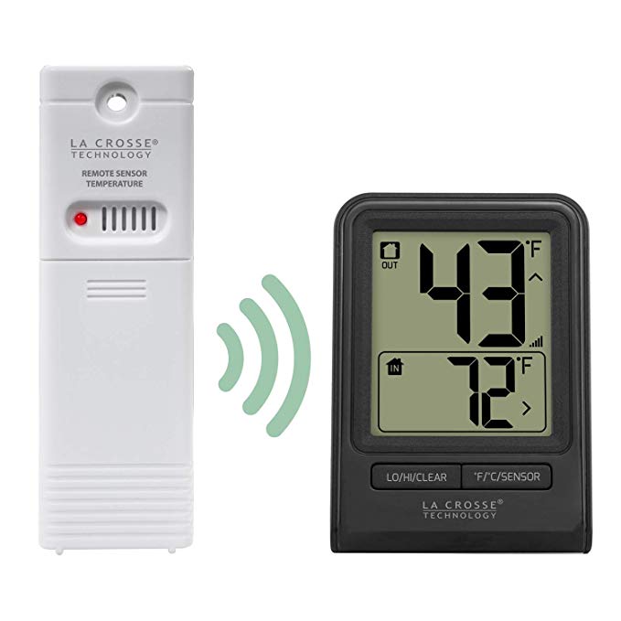 La Crosse Technology Wireless Thermometer - Black