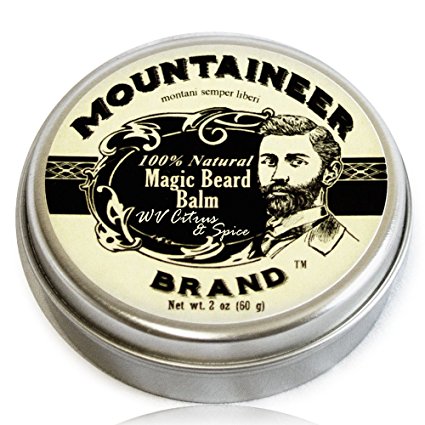 Magic Beard Balm by Mountaineer Brand: All Natural Beard Conditioning Balm (WV Citrus & Spice)