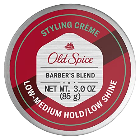 Old Spice Barber's blend styling cream for men, infused with aloe, 3 oz, 3 Ounce