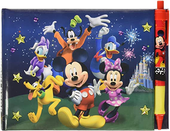 Disney 85231 Mickey and Friends Deluxe Autograph Book with Pen