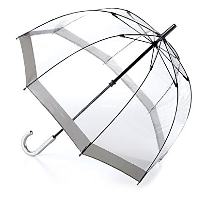 Fulton Birdcage Clear Dome Umbrella Silver - New Frame!