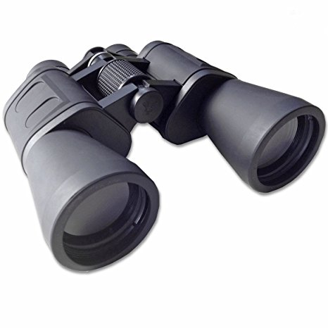 Serious User Binoculars 10x50 Special Anti Glare Fully Coated Optics Lightweight Alloy Body. Ideal For All Uses Including Birdwatching, Astronomy, Sports and Wildlife. 10 x 50 High Power Magnification with Case, Lens Caps, Strap and Cloth
