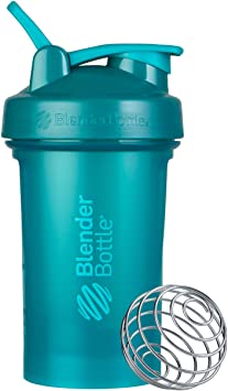 BlenderBottle Classic V2 Shaker Bottle Perfect for Protein Shakes and Pre Workout, 20-Ounce, Teal