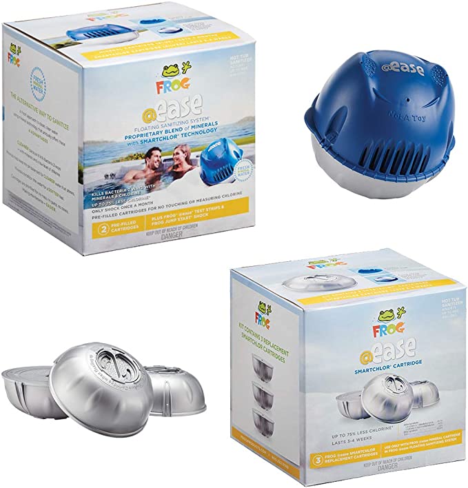 FROG @ease Floating Sanitizing System plus FROG @ease SmartChlor Cartridge 3 Pack, Set