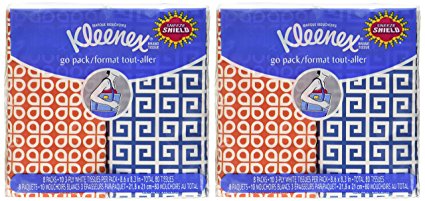 Kleenex® 3-Ply Pocket Packs Facial Tissues (16 packs of 10 tissues)