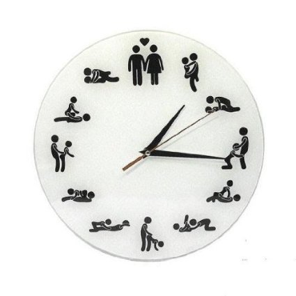 24hours Sex Position Wall Clock