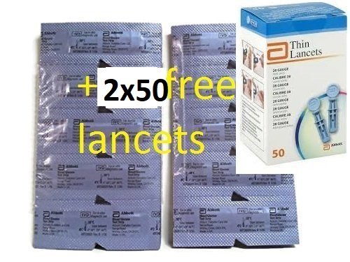 Precision Xtra Blood Glucose 100ct Test Strip  10ct free  100 FREE LANCETS