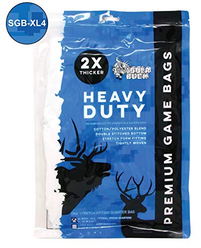 Koola Buck Heavy Duty, Double-Stitched, Tightly Woven, Durable Cotton/Polyester Blend Form Fitting, Hunting Game Bags, 50-, 60-, and 72-Inch Full Body and Quarter Bags