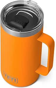 YETI Rambler 24 oz Mug, Vacuum Insulated, Stainless Steel with MagSlider Lid, King Crab