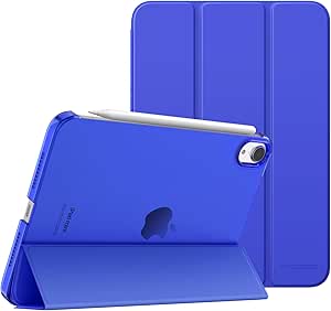 MoKo for iPad Mini 7 (A17 Pro) Case 2024,iPad Mini 6 Case 2021,8.3-inch iPad Mini 7th/6th Generation Case,Slim Lightweight Hard Back Shell Stand Cover for iPad Mini 2024 with Touch ID, Klein Blue