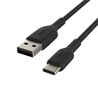 Belkin USB-C Cable (Boost Charge USB-C to USB Cable, USB Type-C Cable for Note10, S10, Pixel 4, iPad Pro, Nintendo Switch and more), 6ft/2m, Black (CAB001bt2MBK)