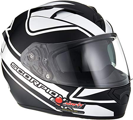 Scorpion EXO-T1200 Freeway Street Motorcycle Helmet (White, Medium)