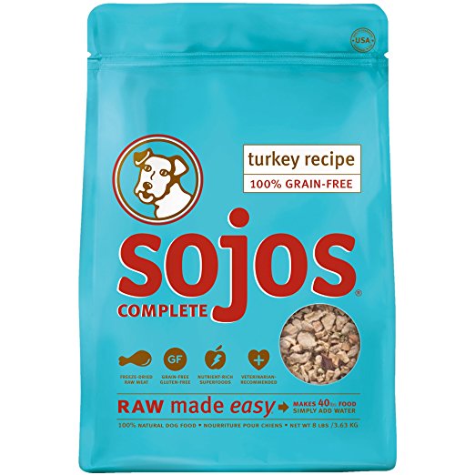 Sojos Complete Natural Grain Free Dry Raw Freeze Dried Dog Food Mix