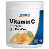 Nutricost Pure Ascorbic Acid Powder Vitamin C 1LB 1000mg Per Serving - Highest Quality - Immune System Support