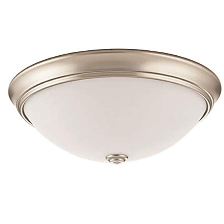 Lithonia Lighting FMDECL 10 14830 BN M6 LED Round Decor Flush Mount, 10-Inch, Brushed Nickel