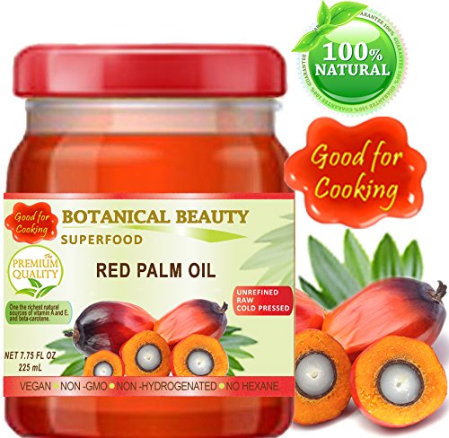 RED PALM OIL. 100% Pure / UNREFINED / EXTRA VIRGIN / Undiluted Cold Pressed. SUPER FOOD. 7.75 Fl.oz – 225 ml.