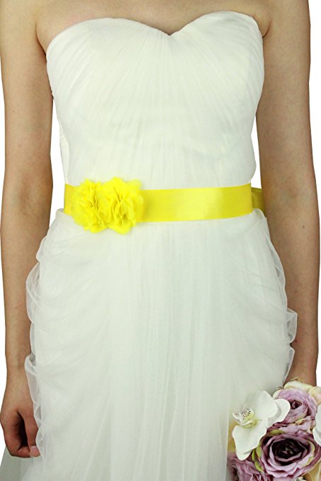 Wedding sash brdial belt with flowers wedding sash for bridal A06