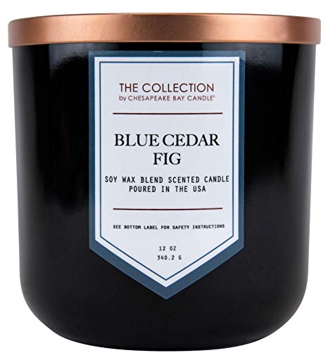 Chesapeake Bay Candle The Collection Two-Wick Scented Candle, Blue Cedar Fig