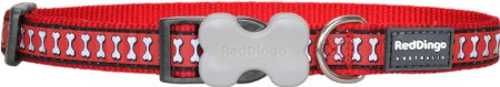 Red Dingo Reflective Dog Collar, Large
