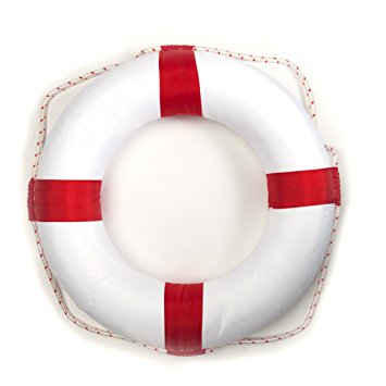 50cm diameter Swim Foam Ring Buoy Swimming Pool Safety Life Preserver W/nylon cover kid child adult
