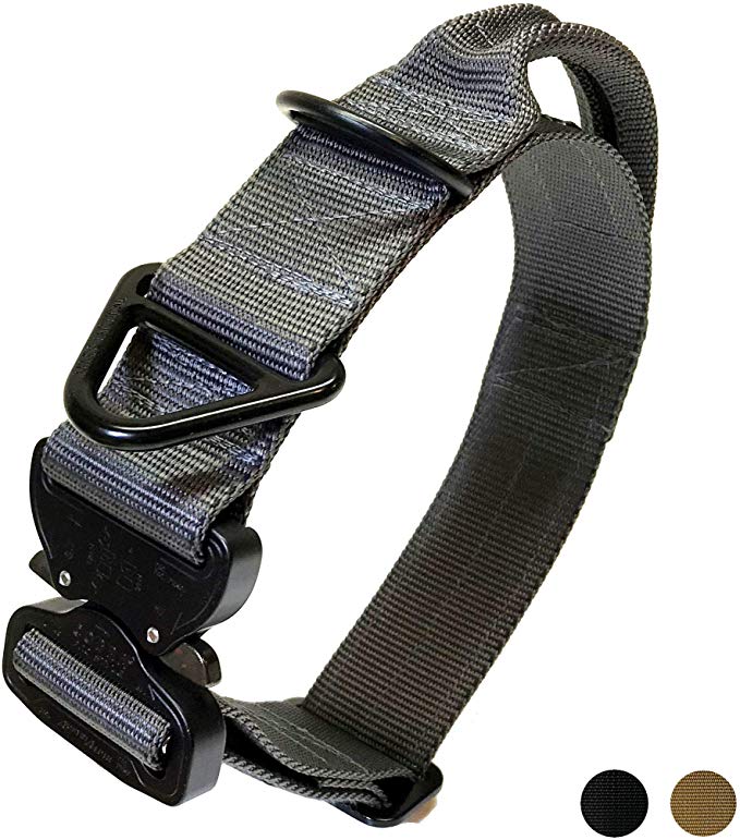 Miles Tactical Cobra Dog Collar for Large Dogs Heavy Duty
