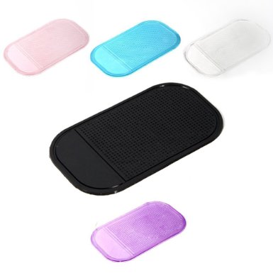 5 X Car Dashboard Sticky Pad---magic Anti-slip Non-slip Mat Car Dashboard Adhesive Mat for Cell Phone Cd Electronic Devices Phone Padwashable5 Colors