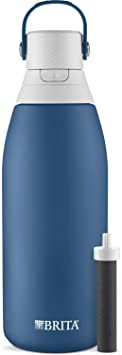 Brita Stainless Steel Water Filter Bottle, 32 Ounce, Marina