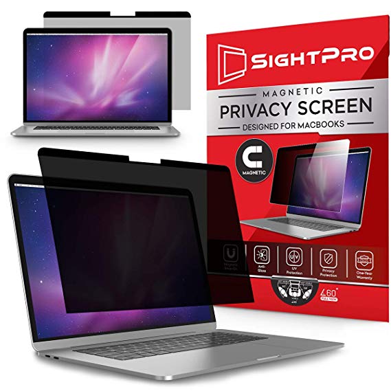 SightPro Magnetic Privacy Screen for MacBook Pro 16 Inch (2019) | Laptop Privacy Filter and Anti-Glare Protector