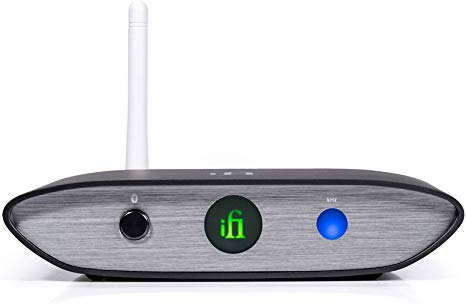 iFi Zen Blue HiFi Bluetooth Receiver Desktop DAC/Adapter - Wireless Input/Outputs - Optical/Coaxial/SPDIF/RCA / 4.4 Balanced - Audio System Upgrade