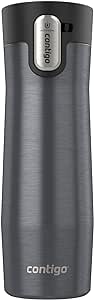 Contigo AUTOSEAL West Loop Vacuum-Insulated Stainless Steel Travel Mug with Easy-Clean Lid, 20 oz, Sake