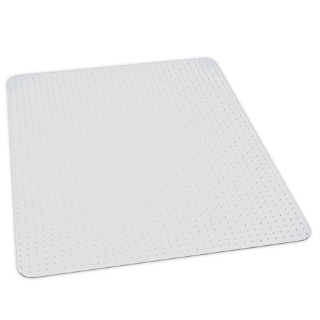 ES Robbins EverLife Anchor Bar Rectangle Chair Mat for Low Pile Carpet, 46 by 60-Inch, Clear