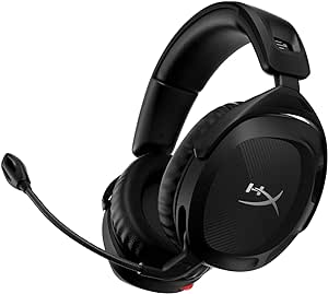 HyperX Cloud Stinger 2 - Wireless Gaming Headset – Compatible with PC. Noise-Cancelling Swivel-to-Mute Microphone, Comfortable Memory Foam, UP to 20 Hours of Battery Life,Black