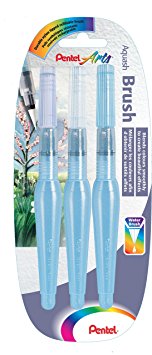 Pentel Aquash Water Brush Pens, Assorted Tips - Pack of 3 (Fine, Medium and Broad)