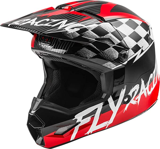 Fly Racing 2020 Youth Kinetic Helmet - Sketch (Large) (RED/Black/Grey)