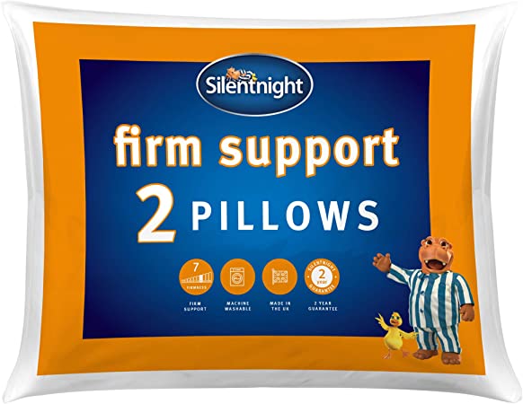 Silentnight Firm Support Pillow Pair, Ideal for Side Sleepers