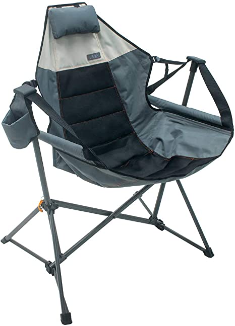 Rio Foldable Hammock Chair Lounger - Grey