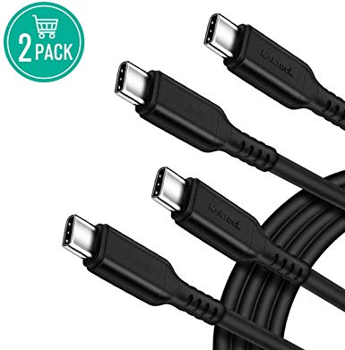 USB-IF Certified USB C Cable, USB Type C to C Cord, Charging Compatible with MacBook Pro 2018 MacBook Air iPad Pro, Galaxy S9 Note 9, Nintendo Switch, Pixel 3, Power Delivery 100W 4M/12ft - 2 Pack