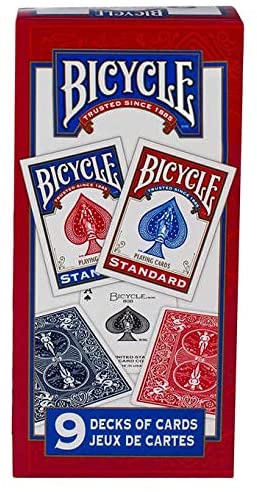 Bicycle Playing Card Decks,Standard Face - 9 Packs