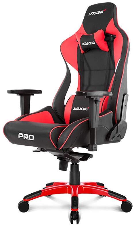 AKRacing Masters Series Pro Luxury XL Gaming Chair with High Backrest, Recliner, Swivel, Tilt, 4D Armrests, Rocker & Seat Height Adjustment Mechanisms, 5/10 Warranty