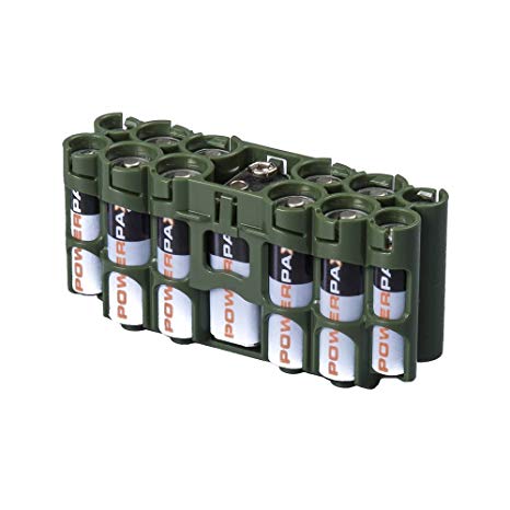 Storacell by Powerpax A9 Multi-Pack Battery Caddy, Military Green