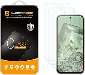 Supershieldz (3 Pack) Designed for Google Pixel 8a Tempered Glass Screen Protector, Anti Scratch, Bubble Free