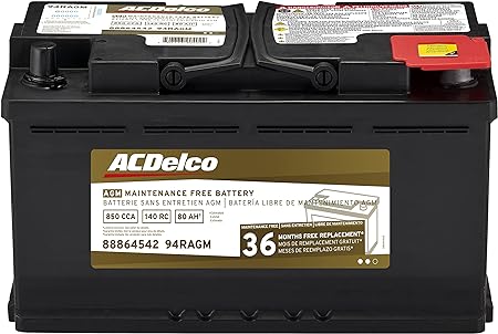 ACDelco 94RAGM Professional AGM Automotive BCI Group 94R Battery